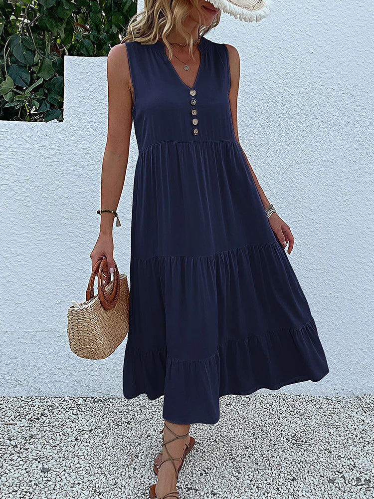 Laiza – Sophisticated Summer Midi Dress