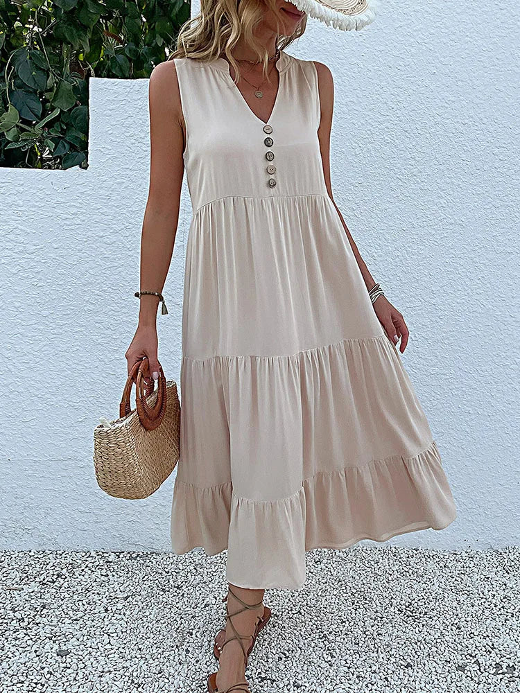 Laiza – Sophisticated Summer Midi Dress