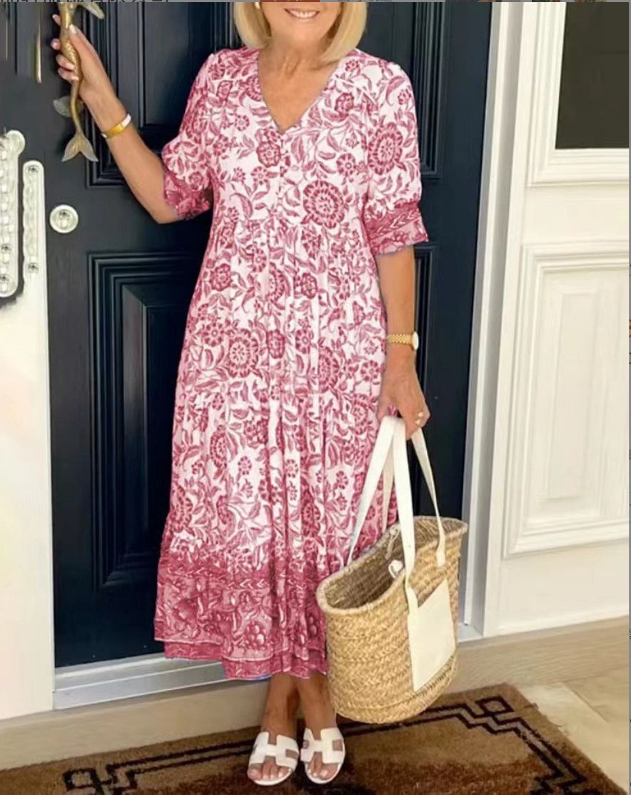 ARIA – Sophisticated Floral Dress for Spring & Summer
