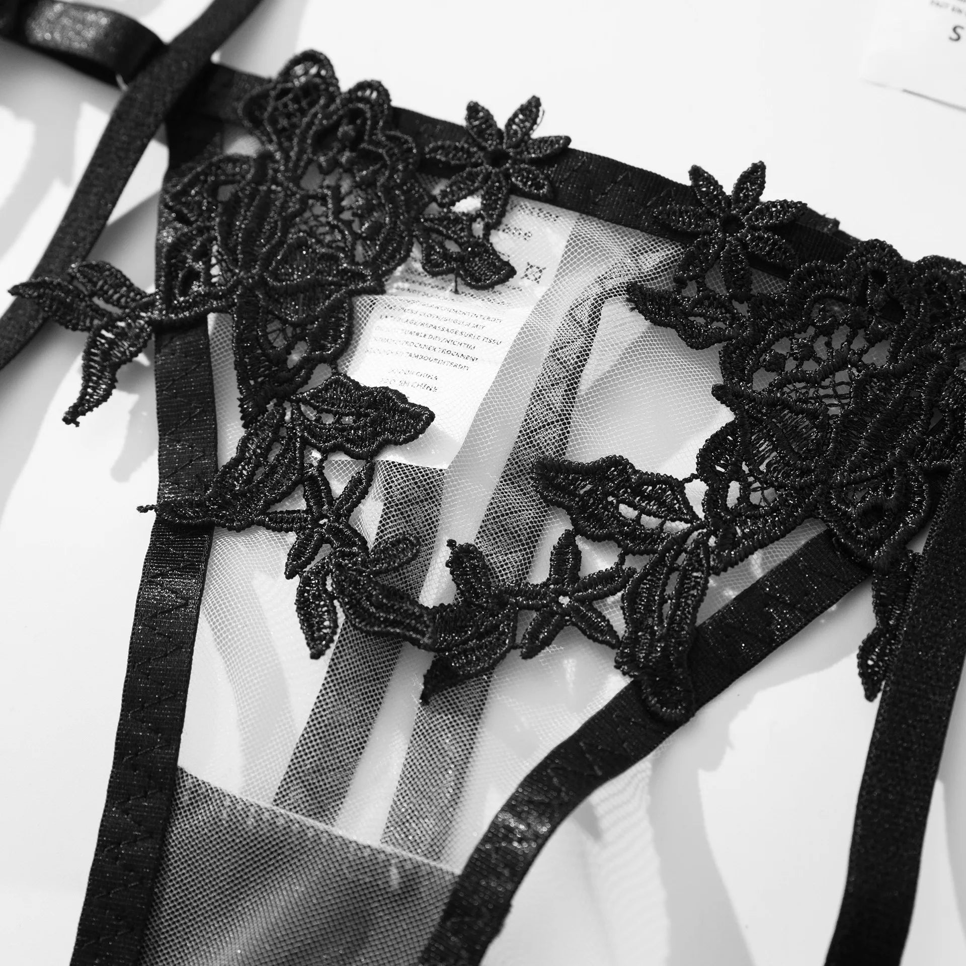 Elena | Timeless 3-Piece French Lace Lingerie Set