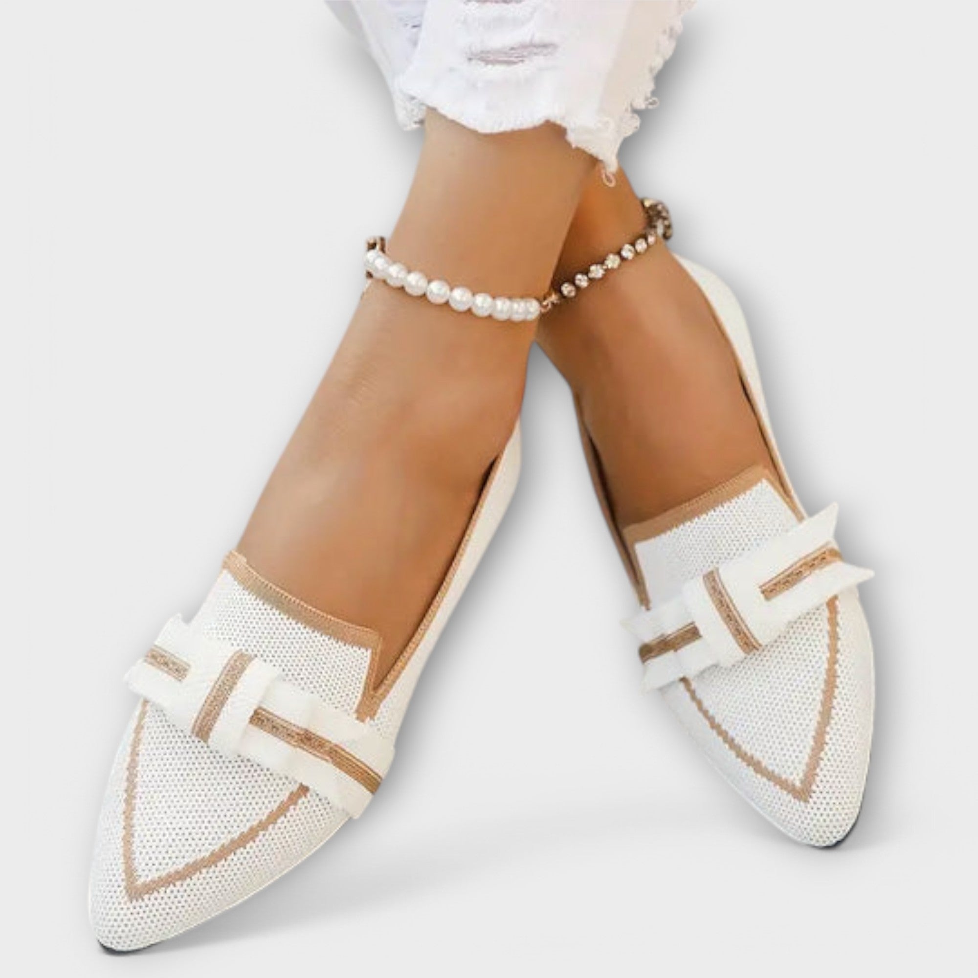 Avelyn - Classic Flats with Sophisticated Knotted Touch