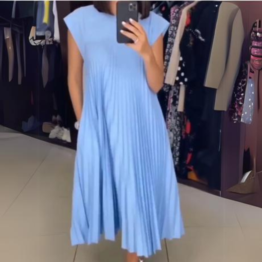 Josie – Elegant Draped Midi Dress