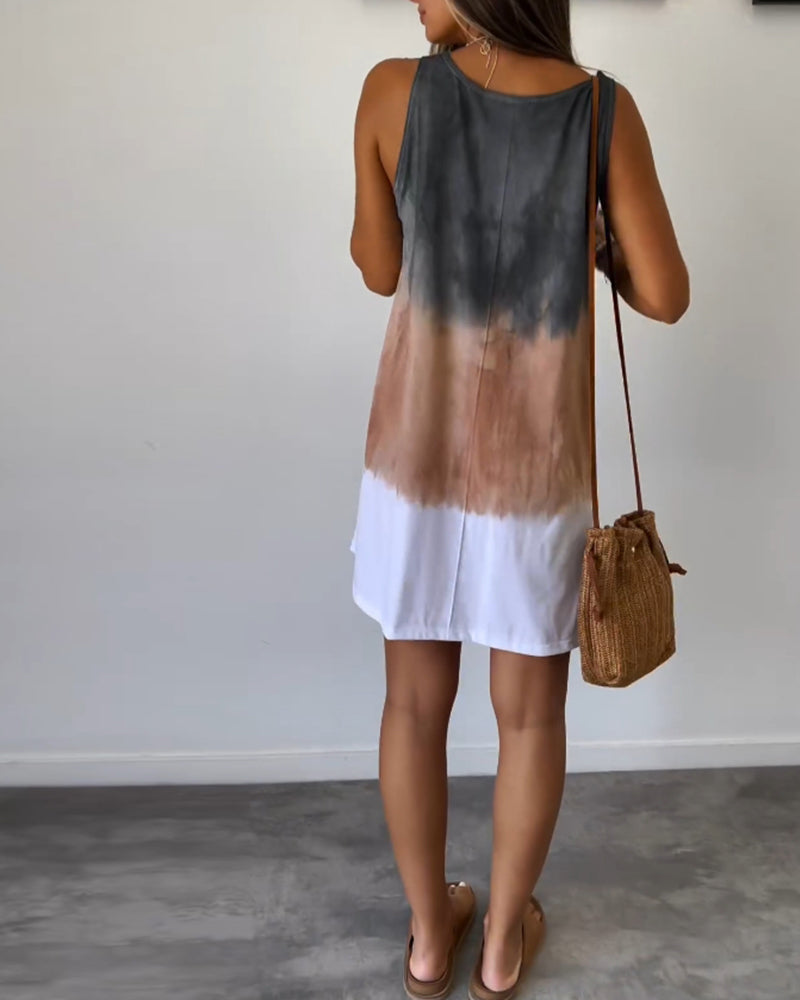 Crizzia– Gradient Flowy Casual Dress
