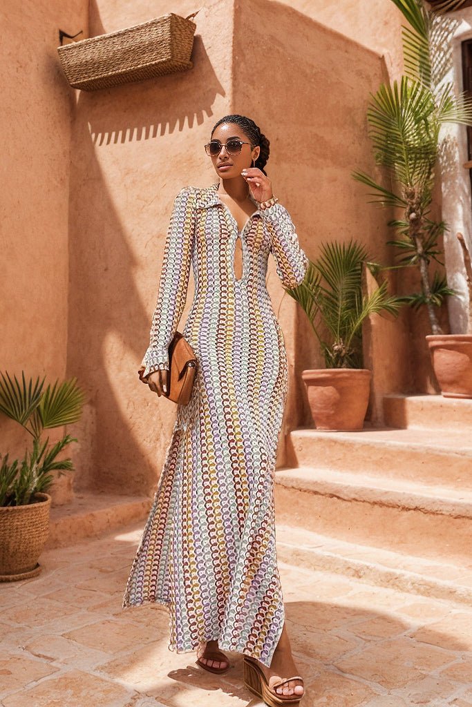IBIZA – Flowy Boho Beach Maxi Dress