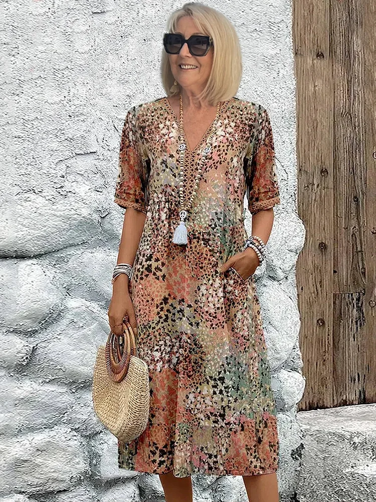 Florencia – Radiant Bloom Midi Dress