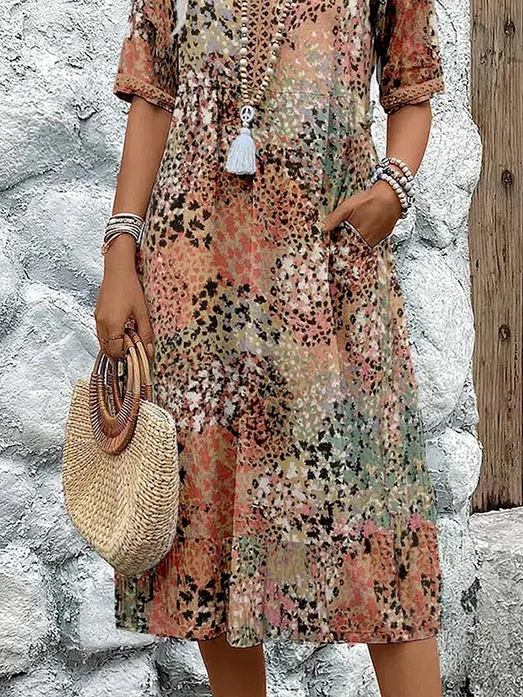 Florencia – Radiant Bloom Midi Dress