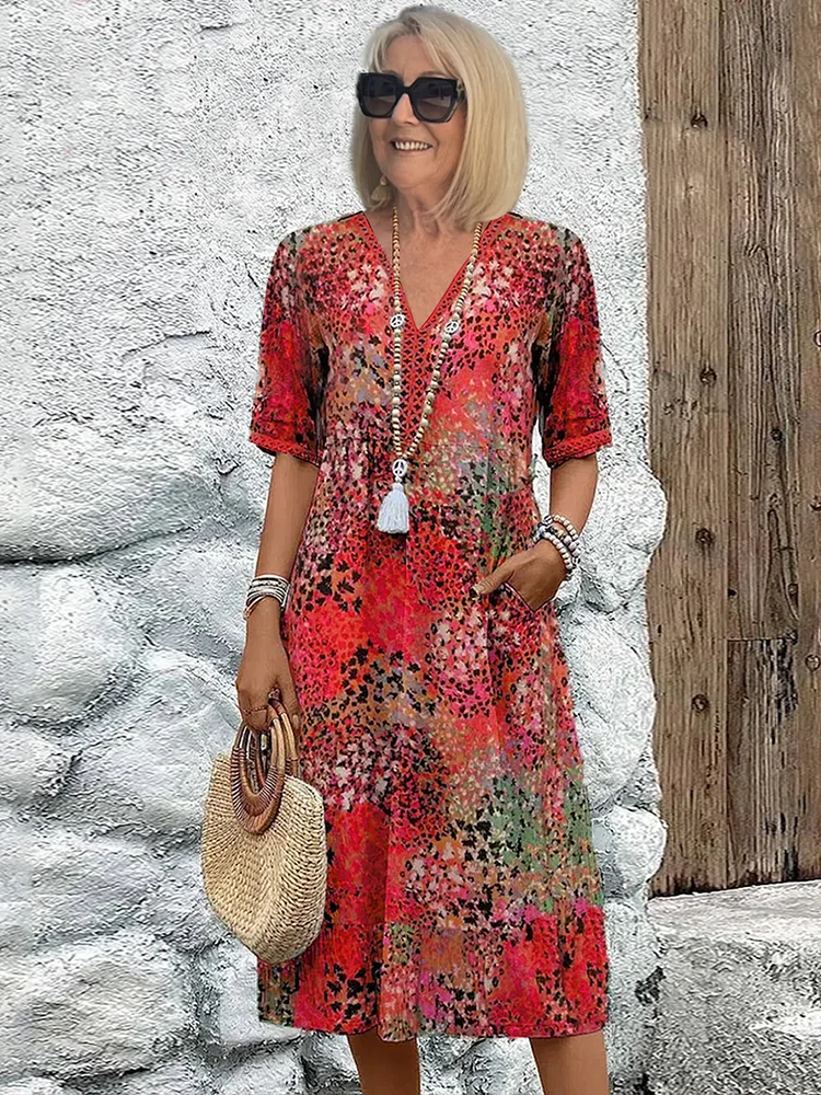 Florencia – Radiant Bloom Midi Dress