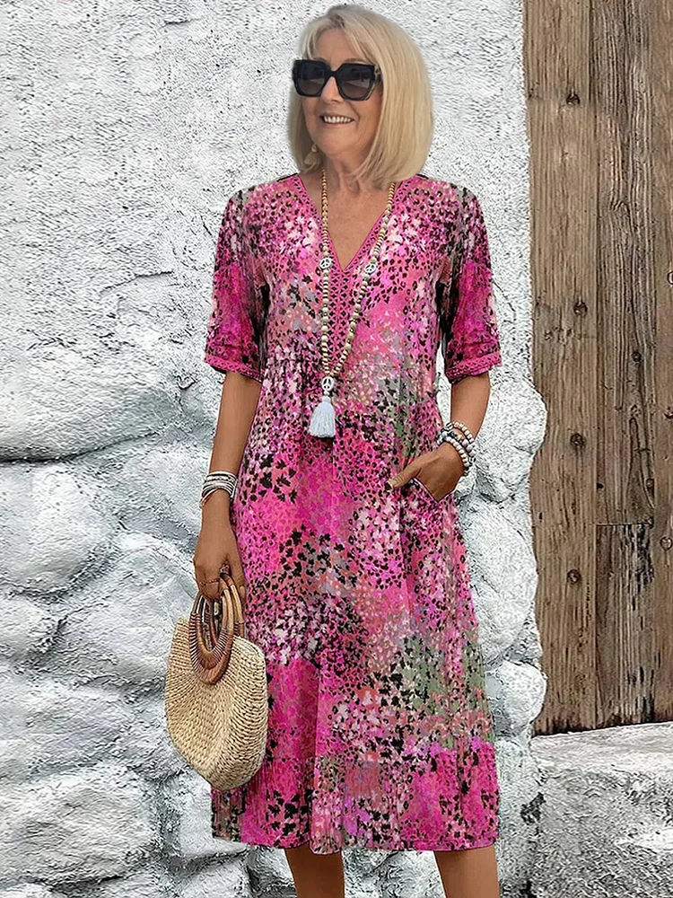 Florencia – Radiant Bloom Midi Dress