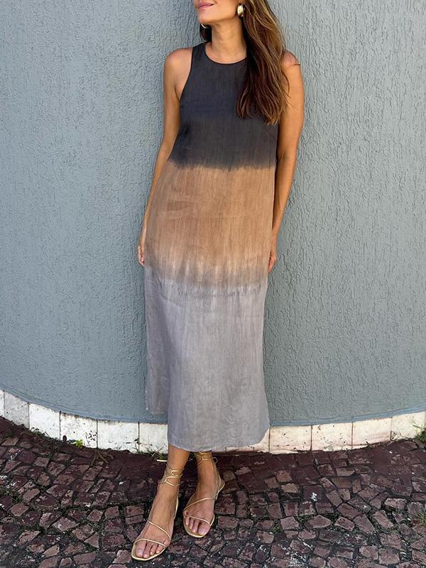 Leia – Flowy Gradient Summer Dress