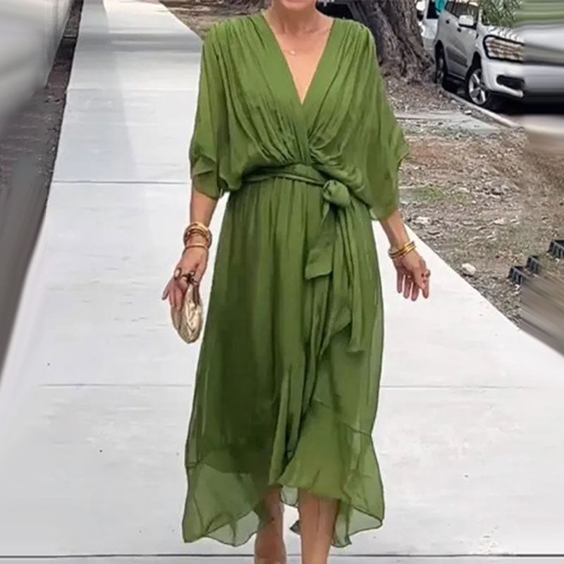 Nicole – Elegant Flowy Midi Dress