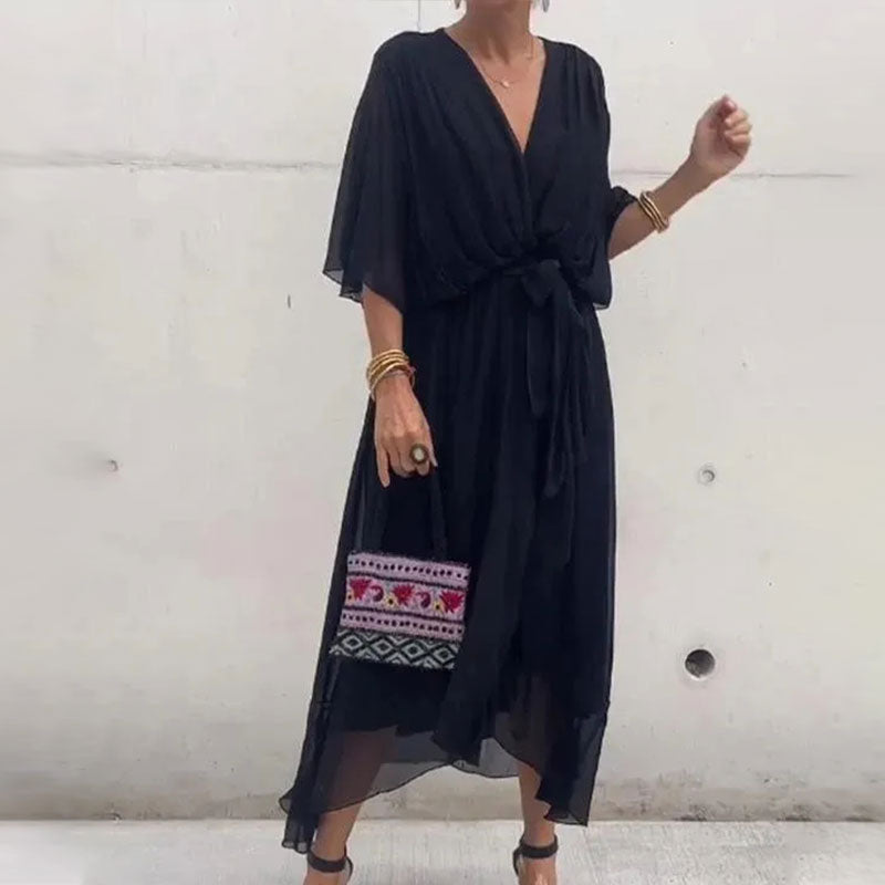 Nicole – Elegant Flowy Midi Dress