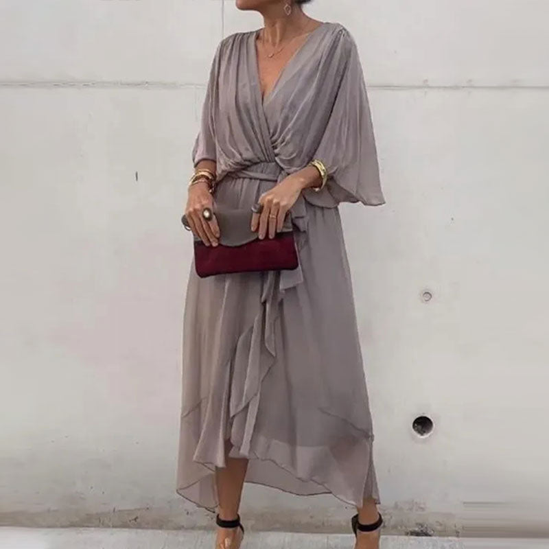 Nicole – Elegant Flowy Midi Dress