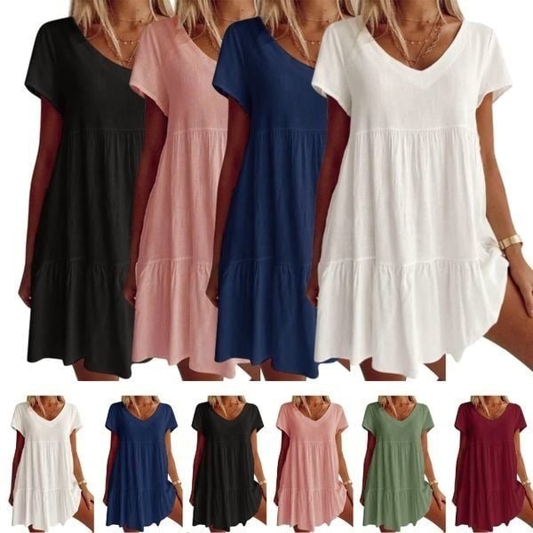 Suzy – Lightweight V-Neck Summer Dress